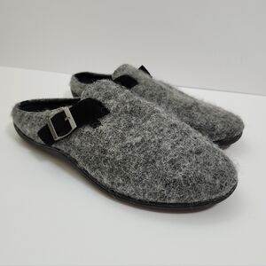 Revitalign Oceanside 2 RV1024GRY Wool Slipper Adj. Grey Womens 9B  39.5EU EUC
